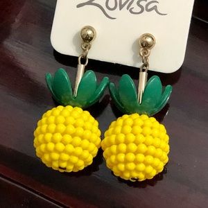 Pineapple earrings light and bright